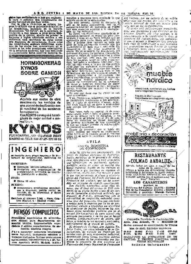 ABC MADRID 01-05-1969 página 48