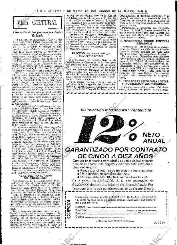 ABC MADRID 01-05-1969 página 55