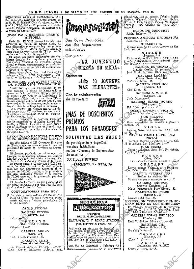 ABC MADRID 01-05-1969 página 58