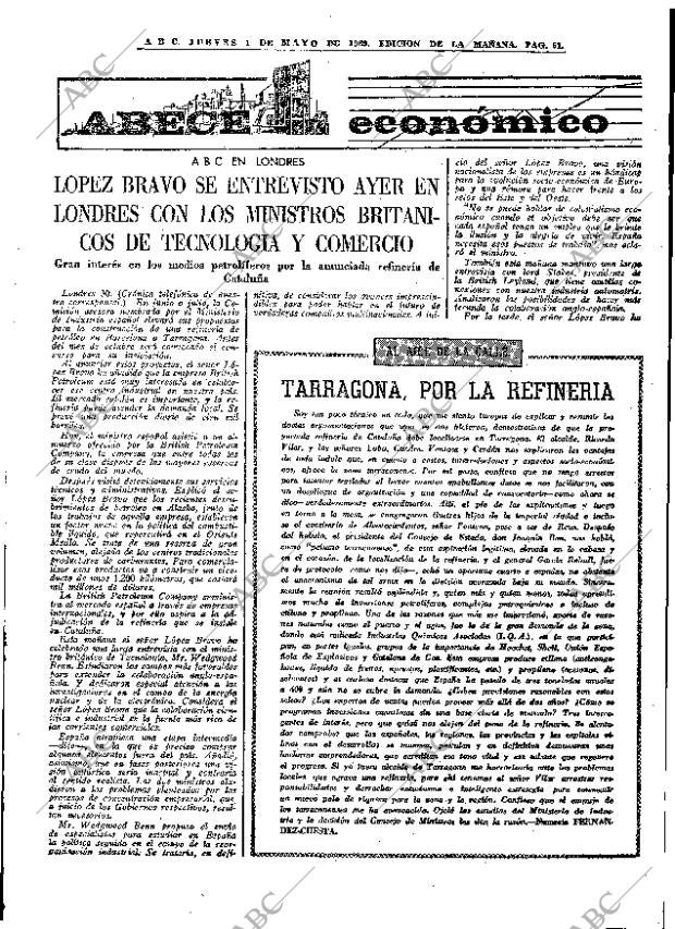ABC MADRID 01-05-1969 página 61