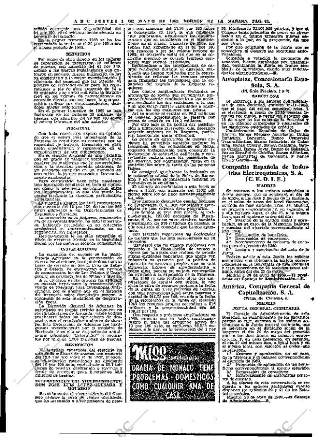 ABC MADRID 01-05-1969 página 71