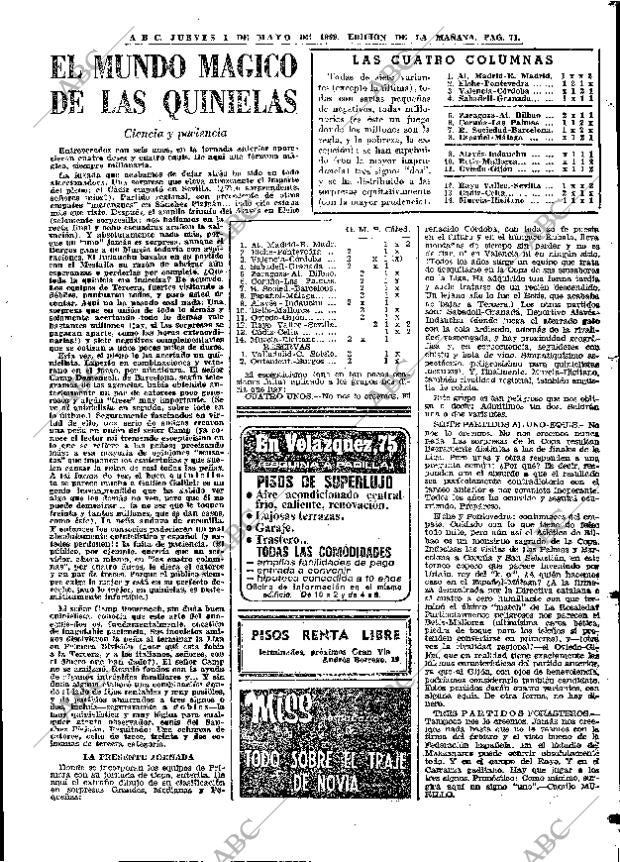 ABC MADRID 01-05-1969 página 81
