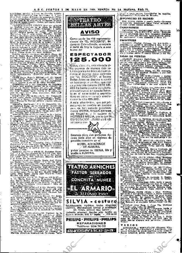 ABC MADRID 01-05-1969 página 87