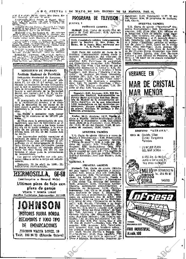 ABC MADRID 01-05-1969 página 91