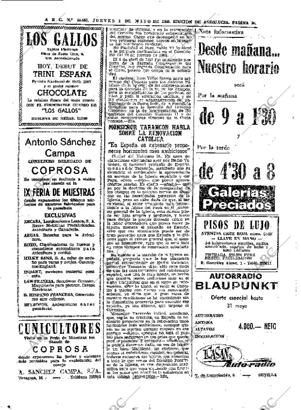 ABC SEVILLA 01-05-1969 página 36