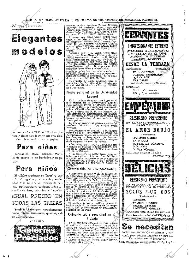 ABC SEVILLA 01-05-1969 página 52