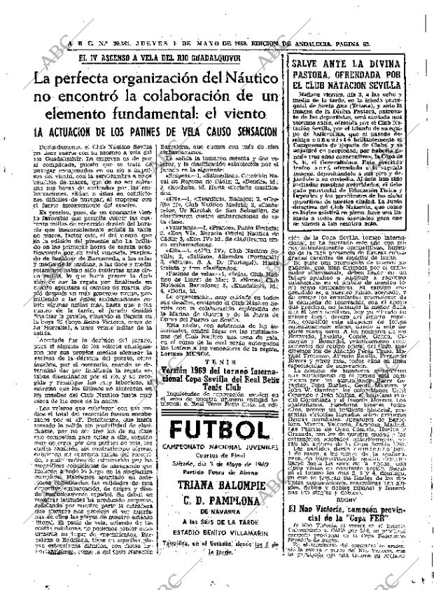 ABC SEVILLA 01-05-1969 página 63