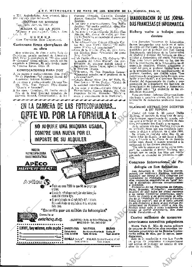 ABC MADRID 07-05-1969 página 75