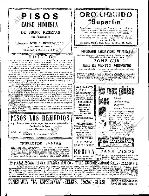 ABC SEVILLA 09-05-1969 página 74