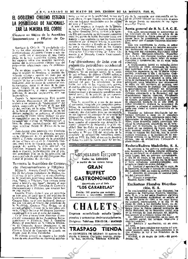 ABC MADRID 10-05-1969 página 111