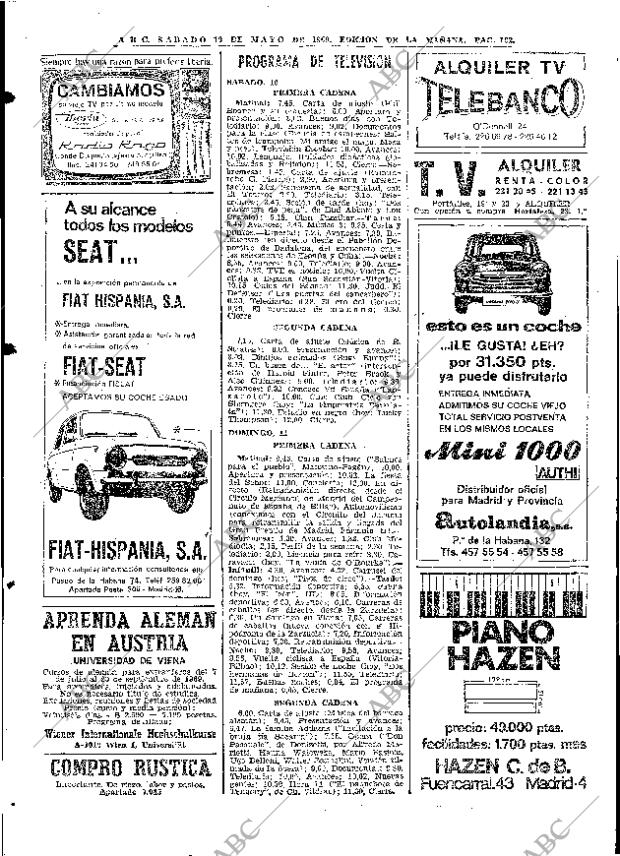 ABC MADRID 10-05-1969 página 132