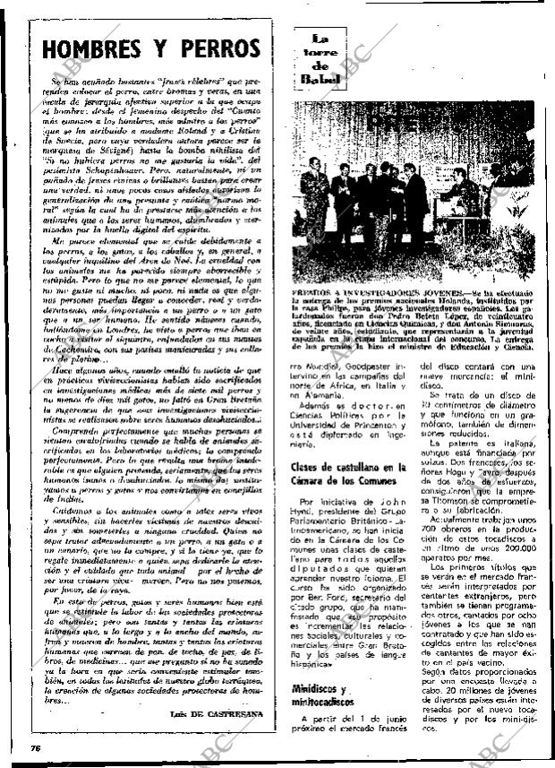 BLANCO Y NEGRO MADRID 10-05-1969 página 76