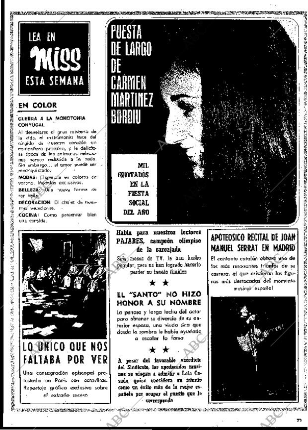BLANCO Y NEGRO MADRID 10-05-1969 página 77