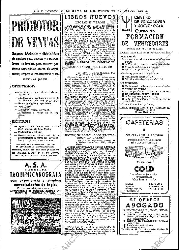 ABC MADRID 11-05-1969 página 62