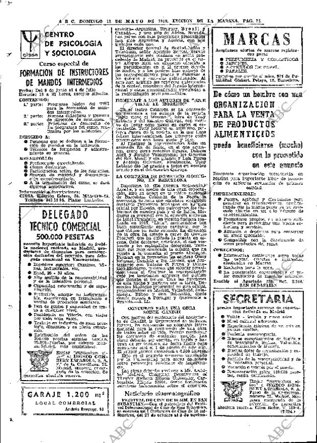 ABC MADRID 11-05-1969 página 90