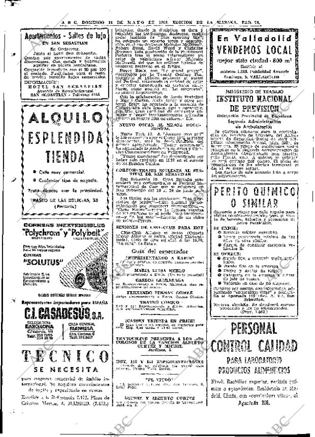 ABC MADRID 11-05-1969 página 92