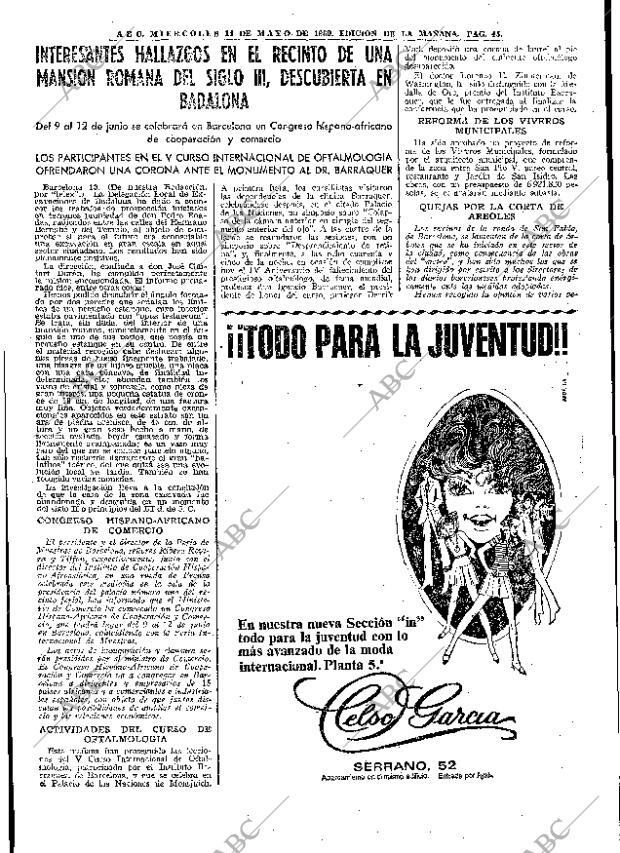 ABC MADRID 14-05-1969 página 63