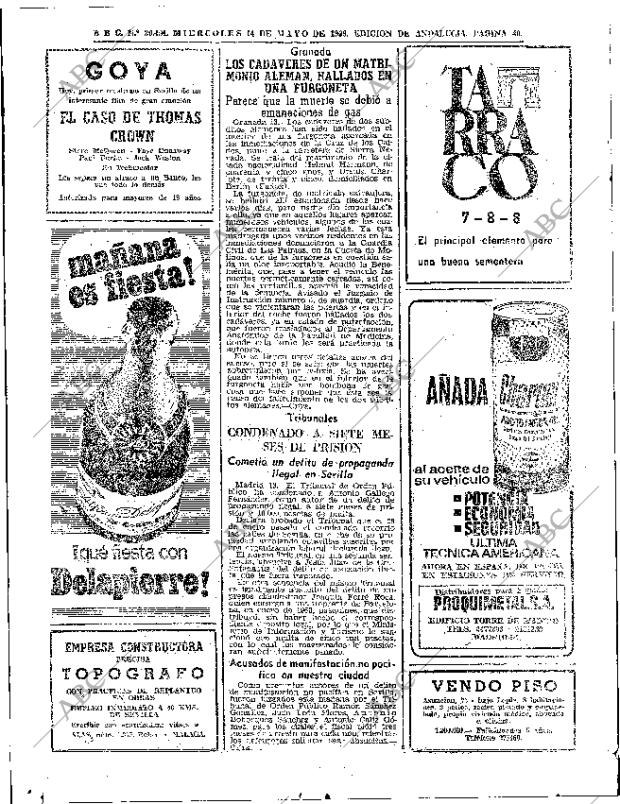 ABC SEVILLA 14-05-1969 página 40