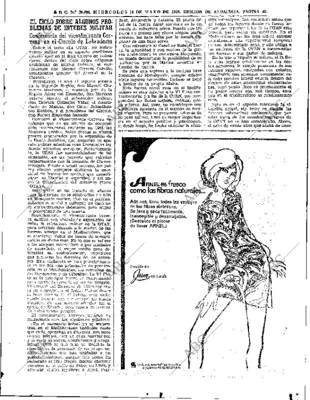 ABC SEVILLA 14-05-1969 página 49