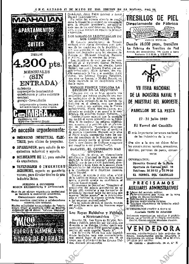 ABC MADRID 17-05-1969 página 66