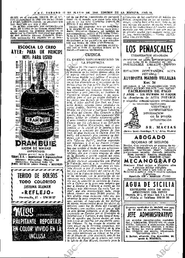 ABC MADRID 17-05-1969 página 84