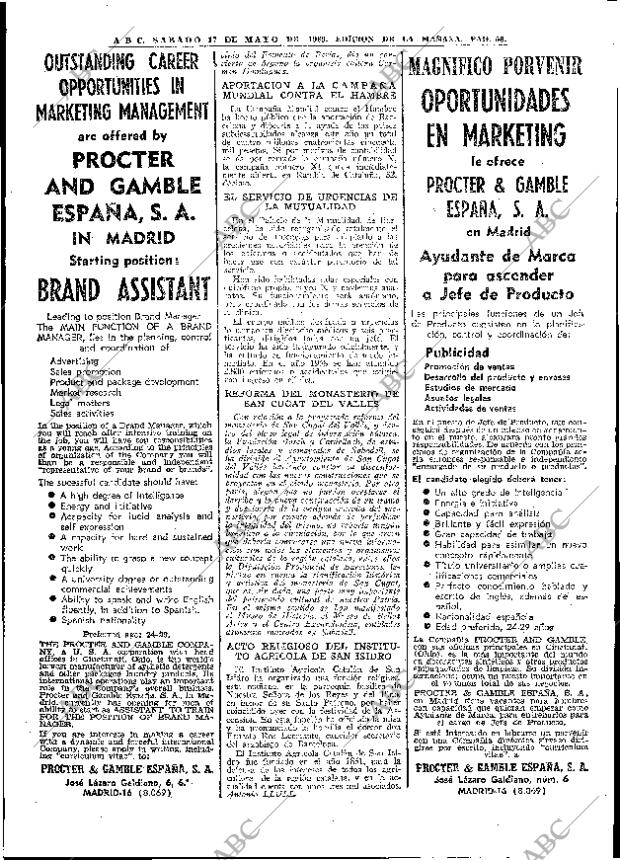 ABC MADRID 17-05-1969 página 86