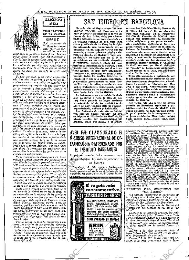 ABC MADRID 18-05-1969 página 57