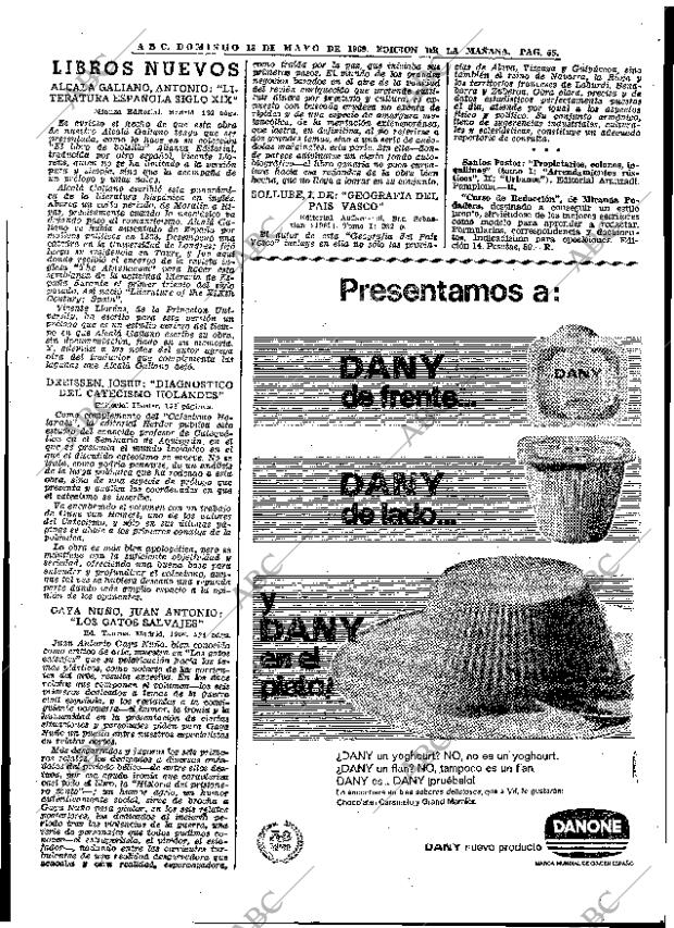 ABC MADRID 18-05-1969 página 69