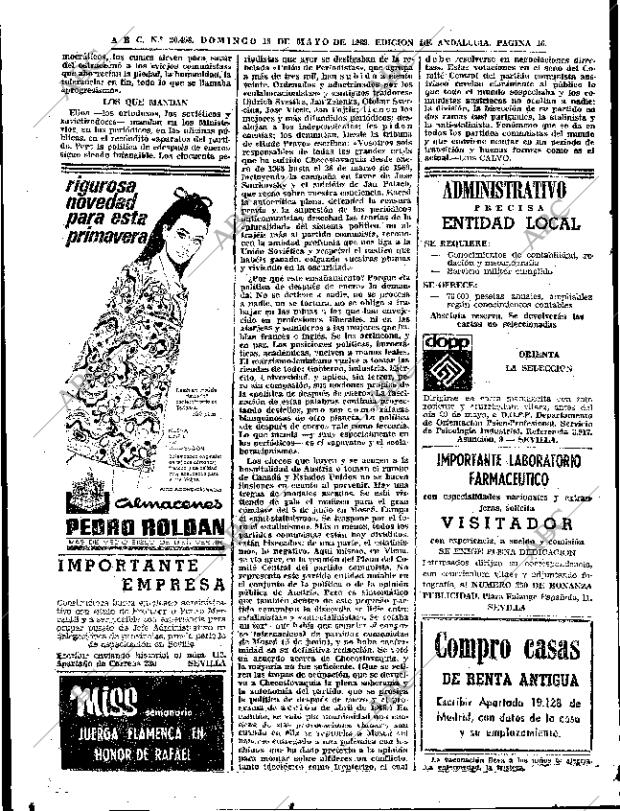 ABC SEVILLA 18-05-1969 página 16