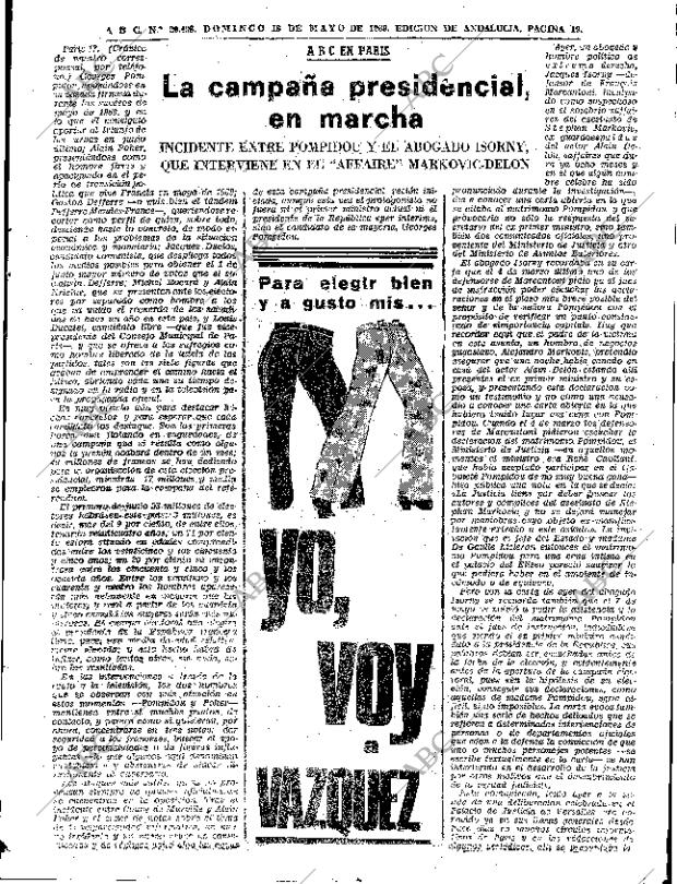 ABC SEVILLA 18-05-1969 página 19