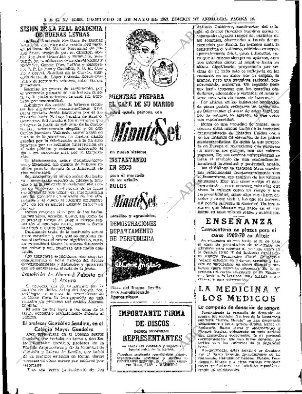 ABC SEVILLA 18-05-1969 página 38