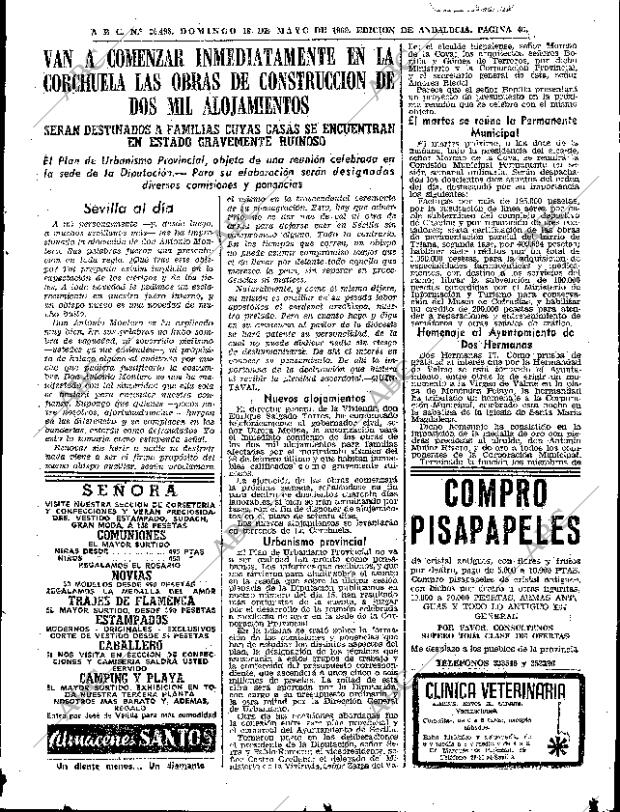 ABC SEVILLA 18-05-1969 página 45