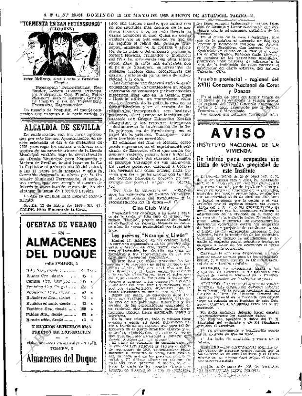 ABC SEVILLA 18-05-1969 página 60