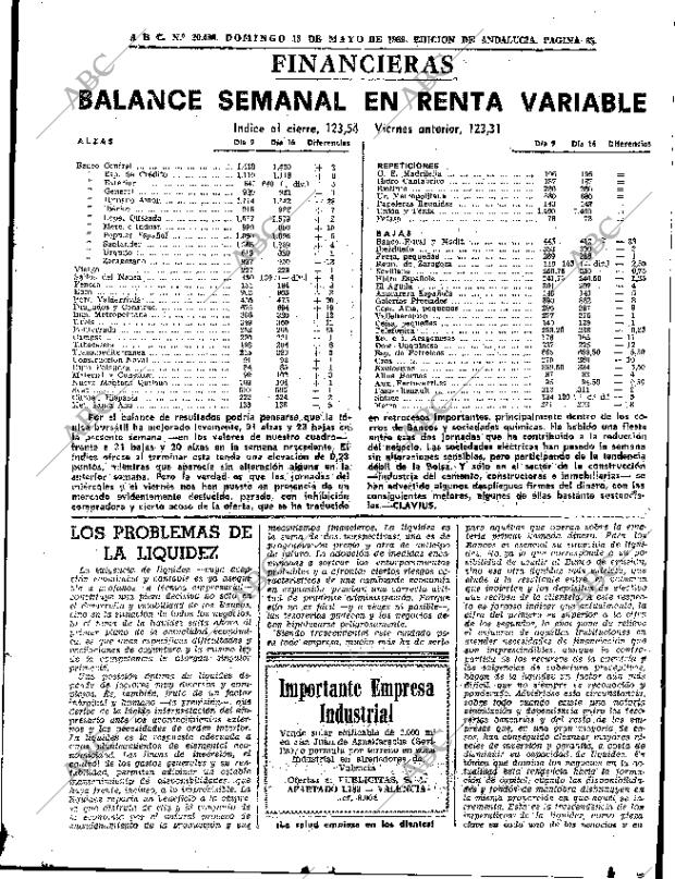 ABC SEVILLA 18-05-1969 página 65