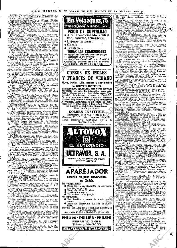 ABC MADRID 20-05-1969 página 105