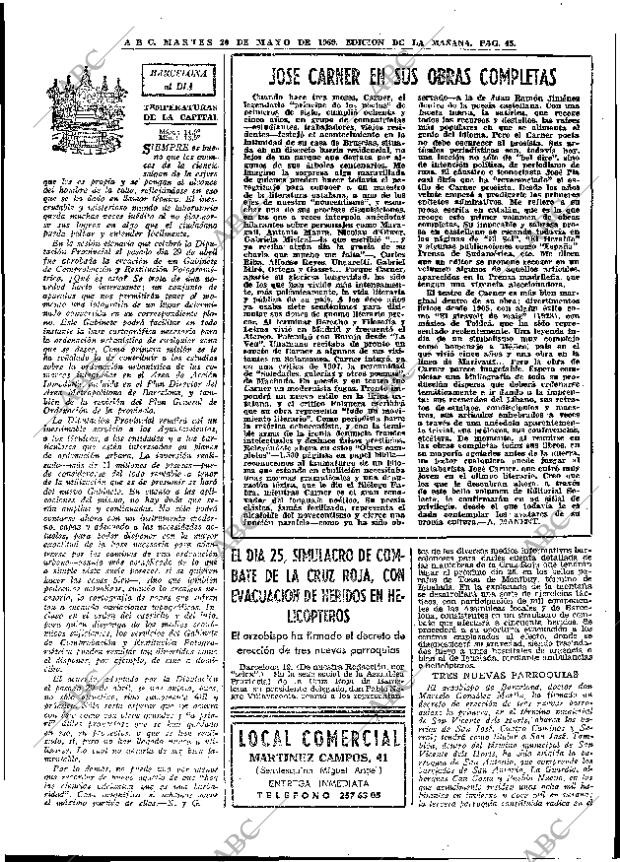 ABC MADRID 20-05-1969 página 63