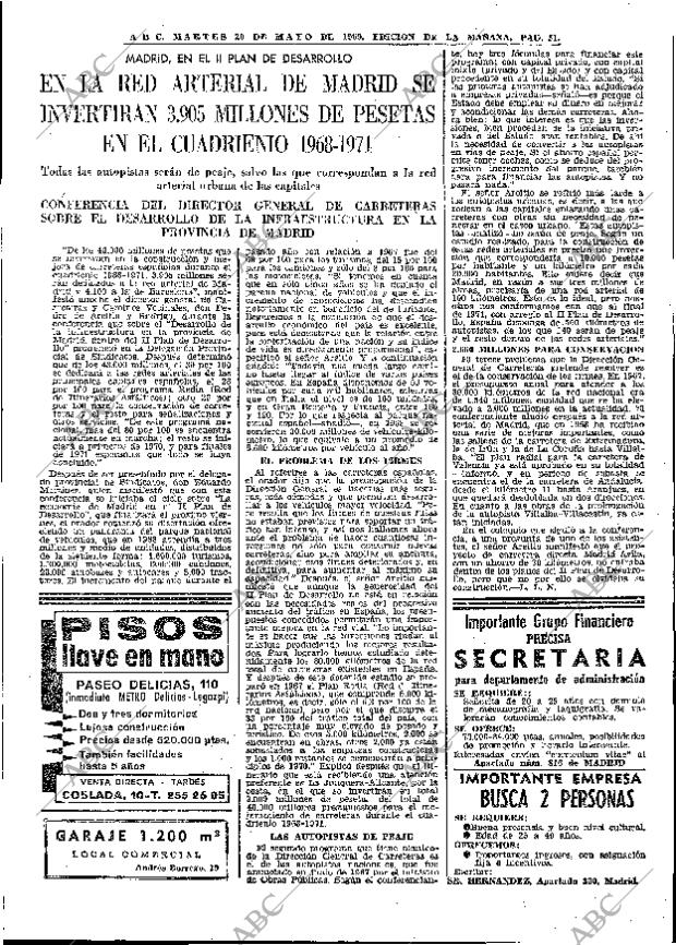 ABC MADRID 20-05-1969 página 69