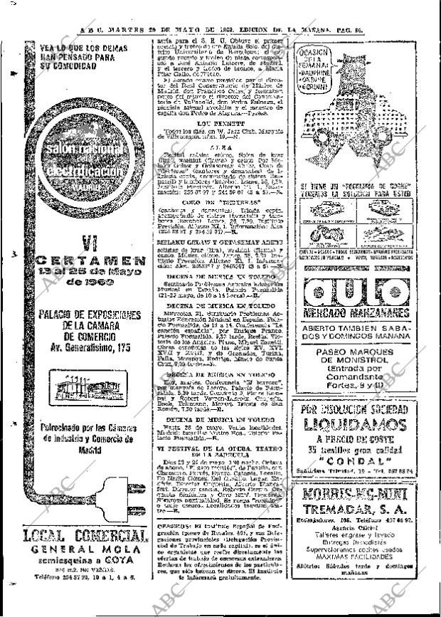 ABC MADRID 20-05-1969 página 98