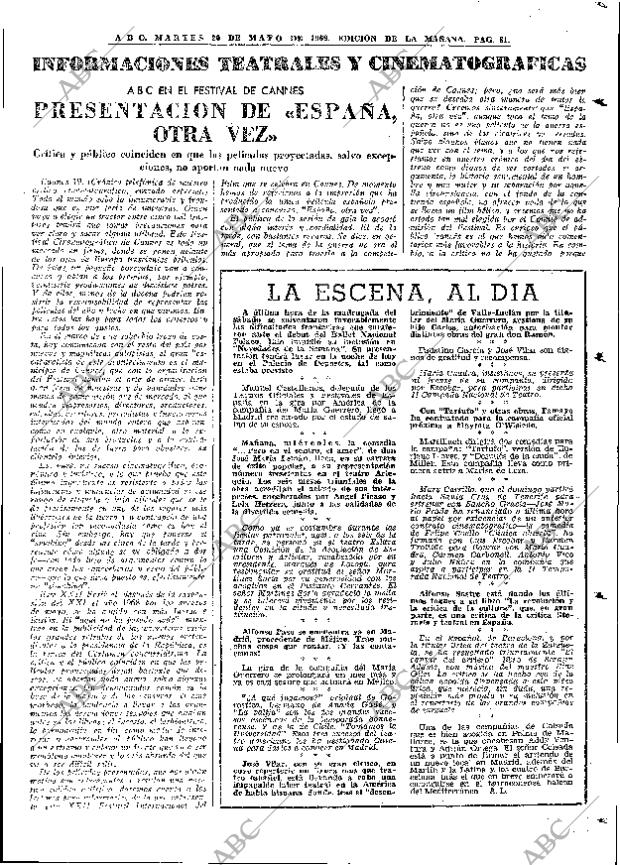 ABC MADRID 20-05-1969 página 99