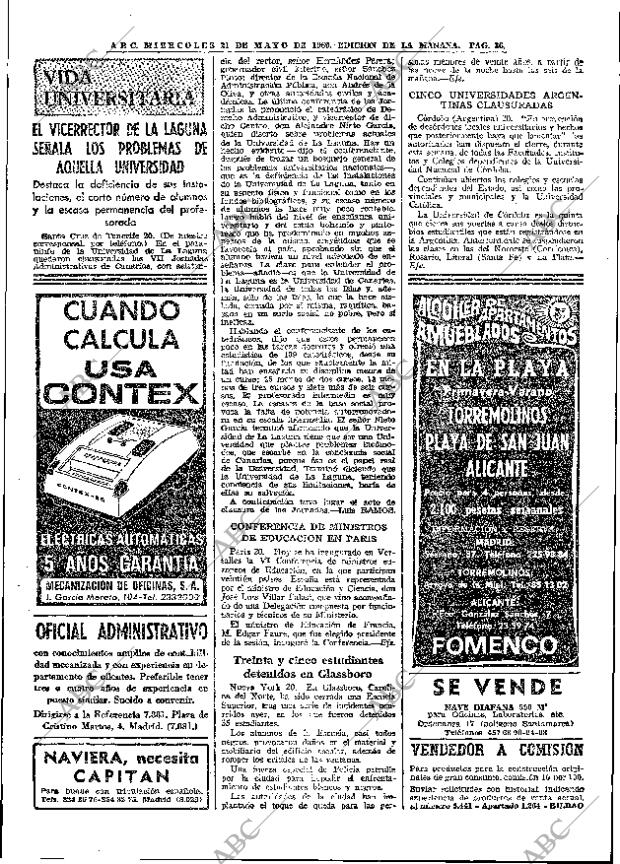 ABC MADRID 21-05-1969 página 54