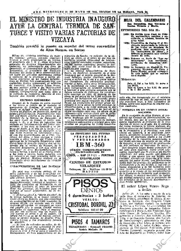 ABC MADRID 21-05-1969 página 61