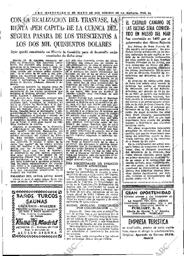 ABC MADRID 21-05-1969 página 63