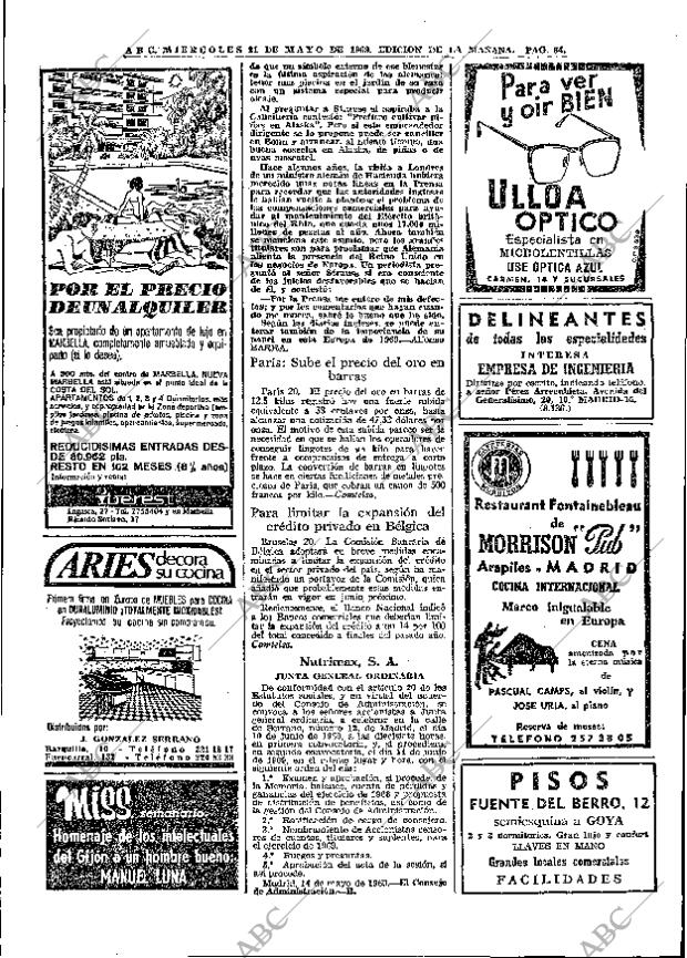 ABC MADRID 21-05-1969 página 82