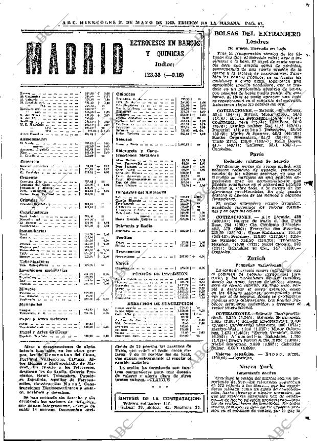 ABC MADRID 21-05-1969 página 85