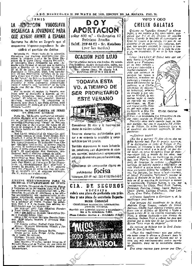 ABC MADRID 21-05-1969 página 89