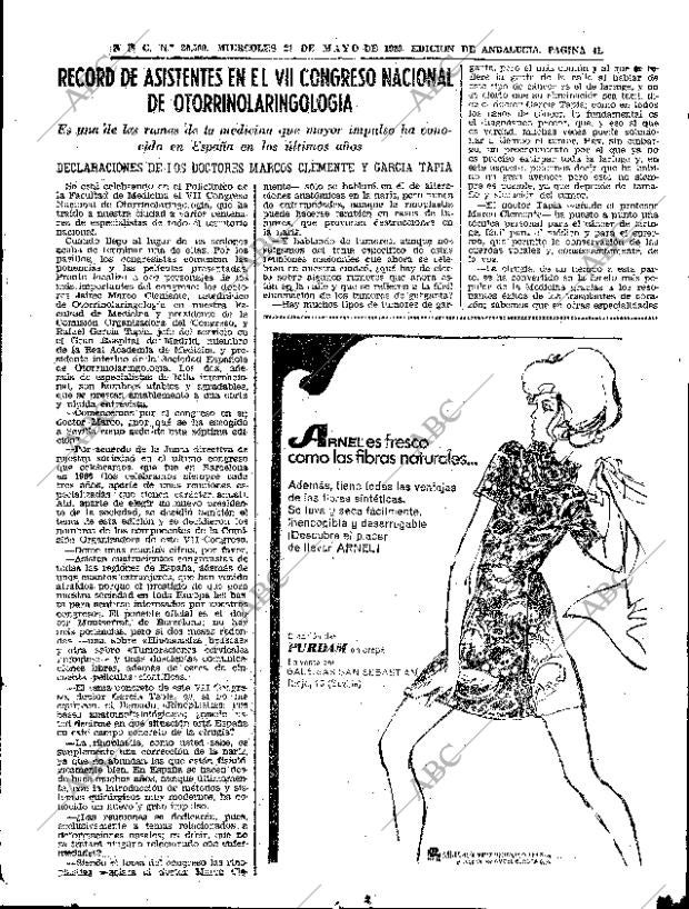 ABC SEVILLA 21-05-1969 página 41