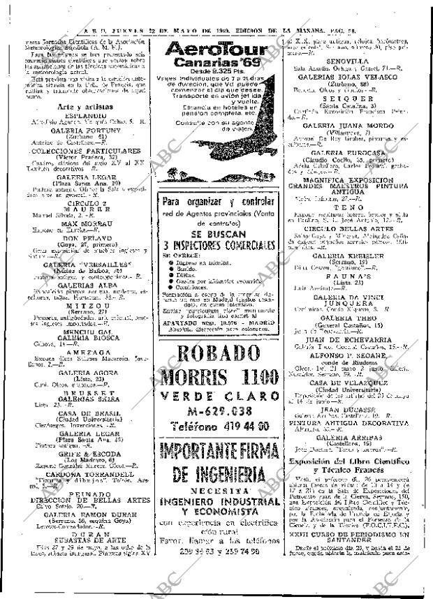 ABC MADRID 22-05-1969 página 74