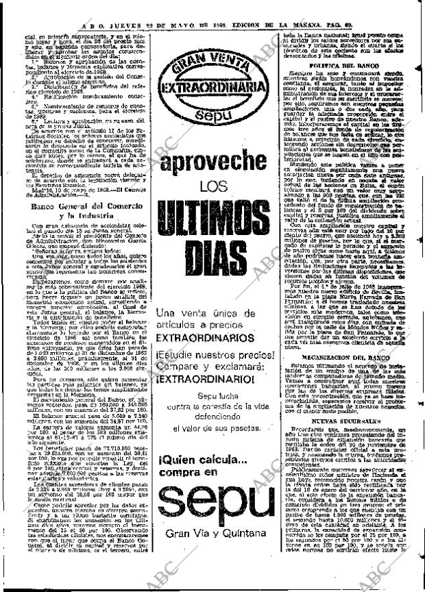ABC MADRID 22-05-1969 página 87