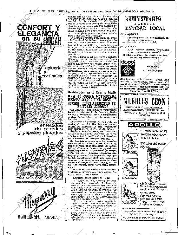 ABC SEVILLA 22-05-1969 página 68