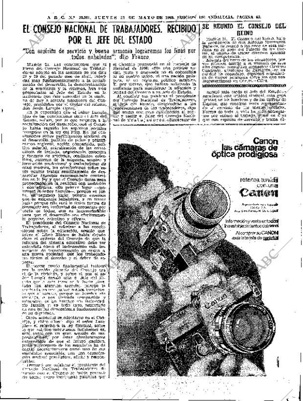 ABC SEVILLA 22-05-1969 página 69